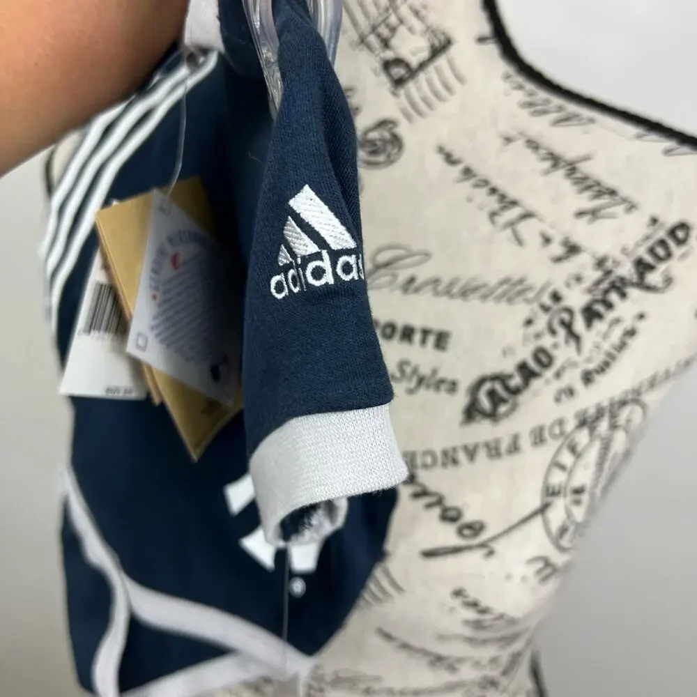 NWT Adidas New York Yankees 3/6 months onesie with matching socks